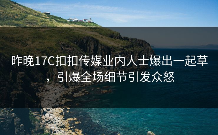 昨晚17C扣扣传媒业内人士爆出一起草，引爆全场细节引发众怒